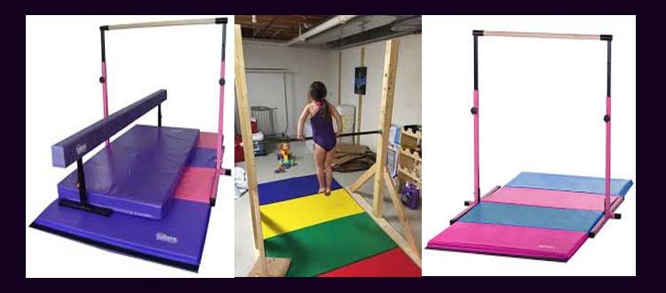 Adjustable Gymnastics Bar (Model DX) Color: Barney Purple